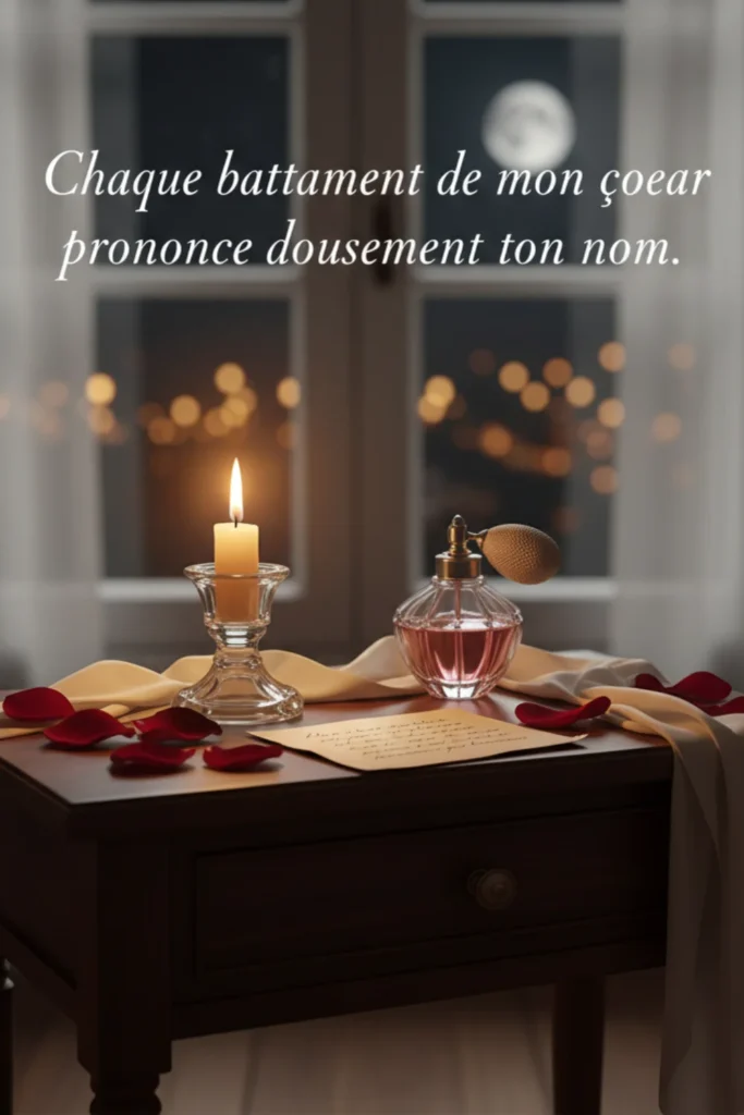 Chaque battement de mon cœur prononce doucement ton nom
