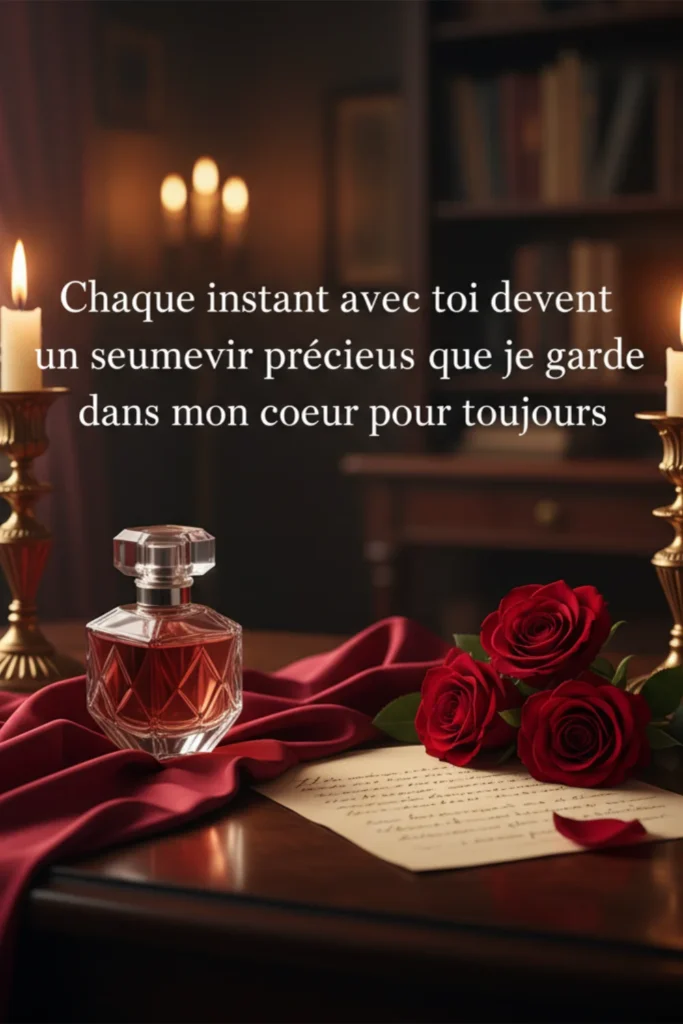 Chaque instant avec toi devient un souvenir précieux que je garde dans mon cœur pour toujours.