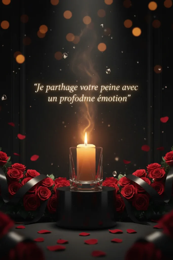 Je partage votre peine avec une profonde émotion
