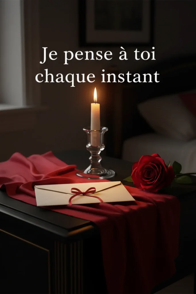 Je pense à toi chaque instant