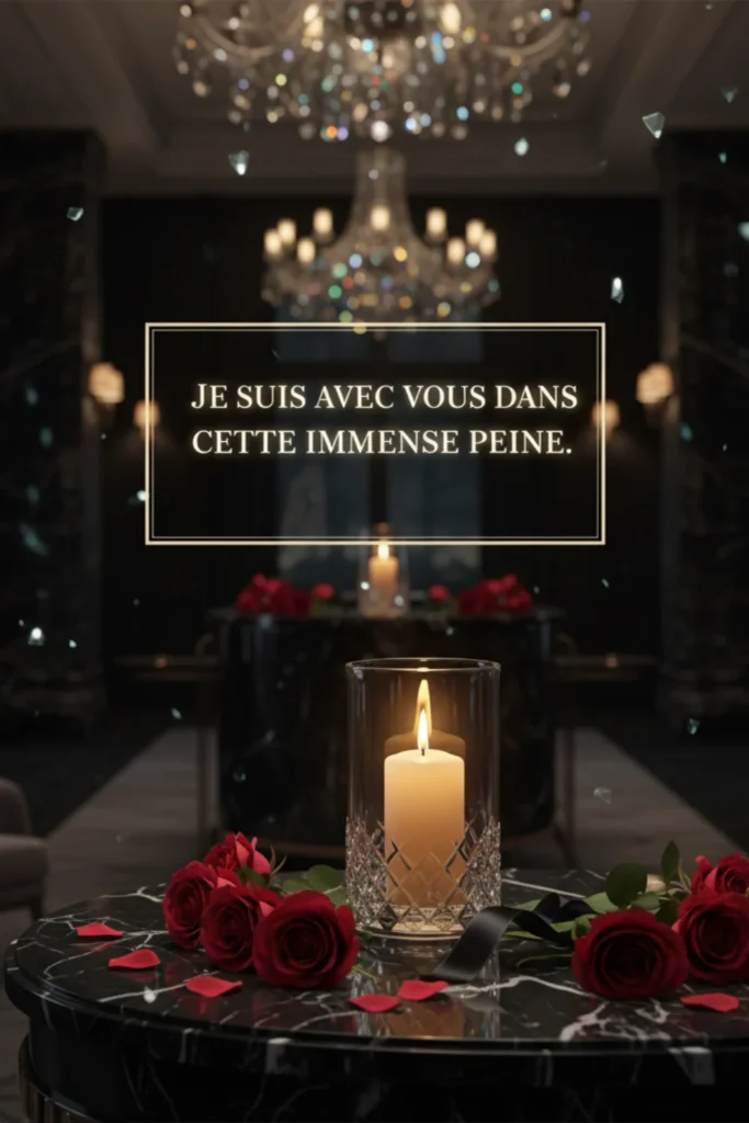 Je suis avec vous dans cette immense peine
