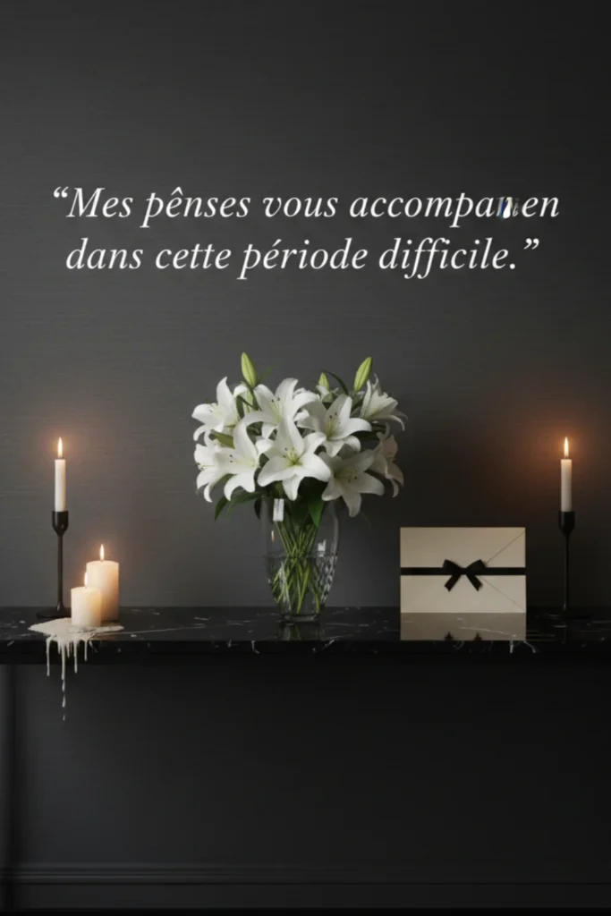 Mes pensées vous accompagnent dans cette période difficile.