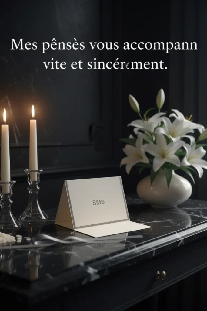 Mes pensées vous accompagnent vite et sincèrement.