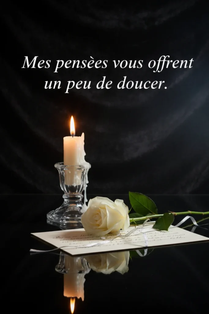 Mes pensées vous offrent un peu de douceur