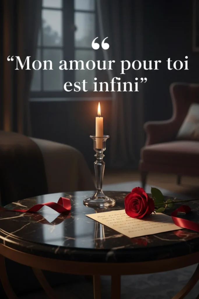 Mon amour pour toi est infini