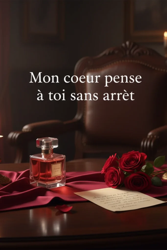 Mon cœur pense à toi sans arrêt