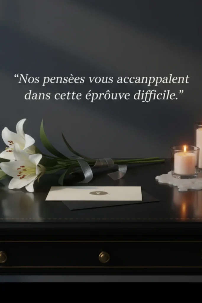 Nos pensées vous accompagnent dans cette épreuve difficile.