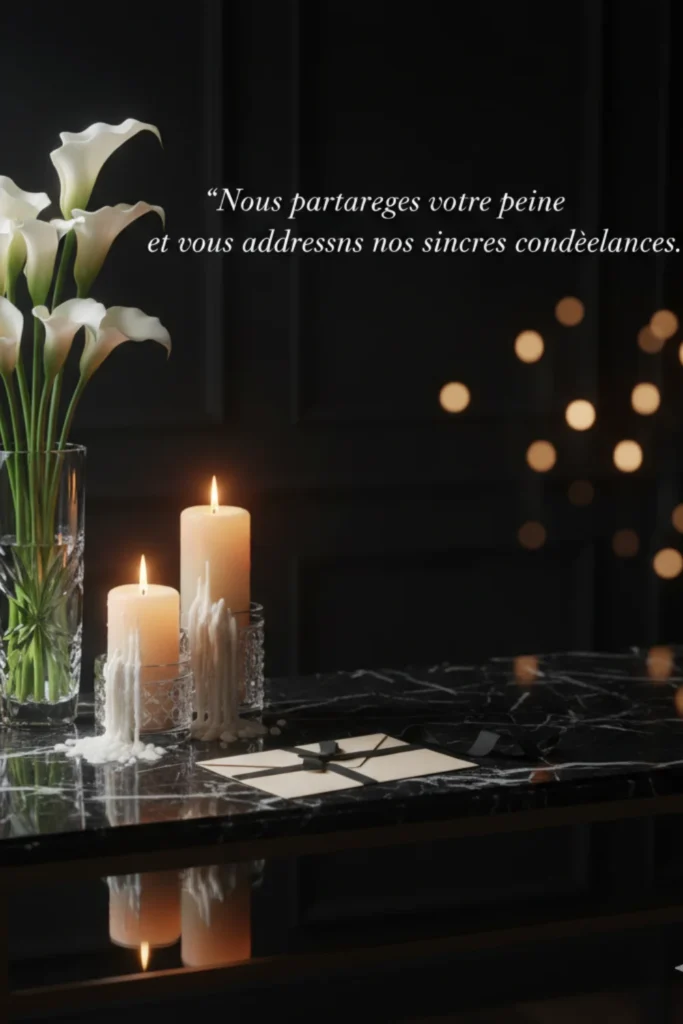 Nous partageons votre peine et vous adressons nos sincères condoléances