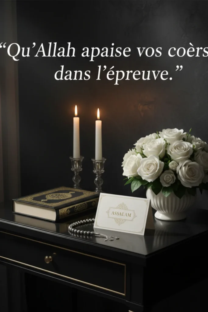 Qu’Allah apaise vos cœurs dans l’épreuve