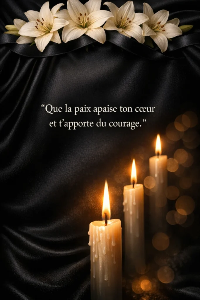 Que la paix apaise ton cœur et t’apporte du courage