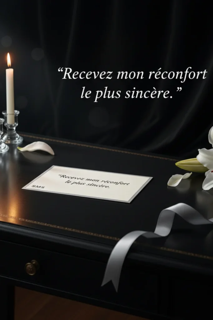 Recevez mon réconfort le plus sincère