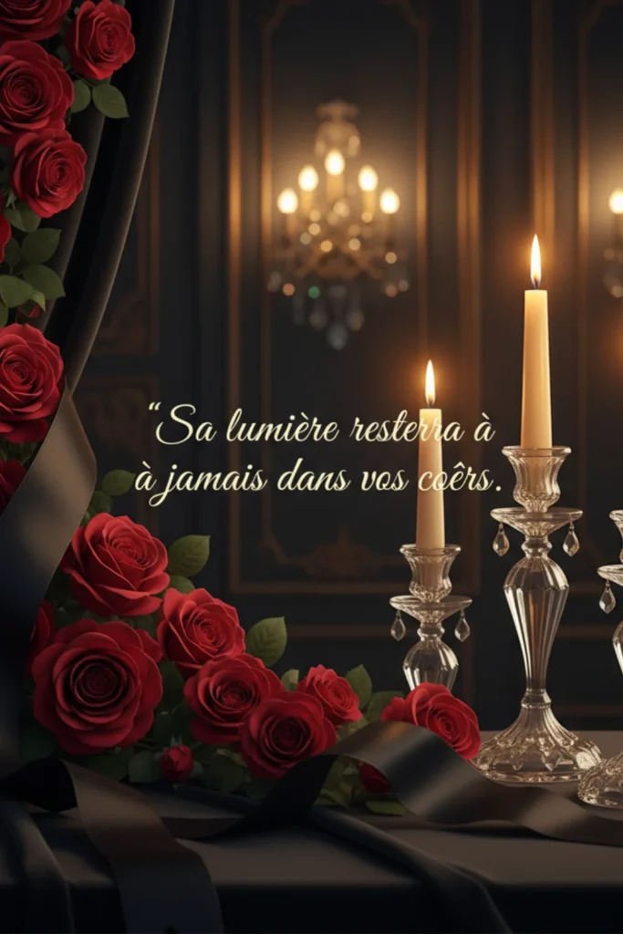 Sa lumière restera à jamais dans vos cœurs