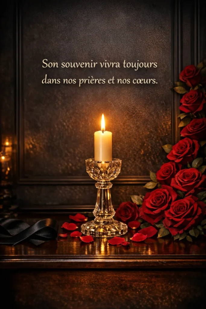 Son souvenir vivra toujours dans nos prières et nos cœurs