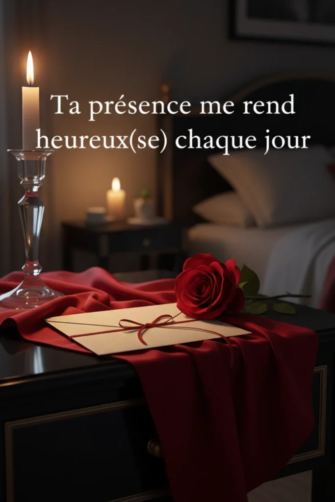 Ta présence me rend heureux(se) chaque jour