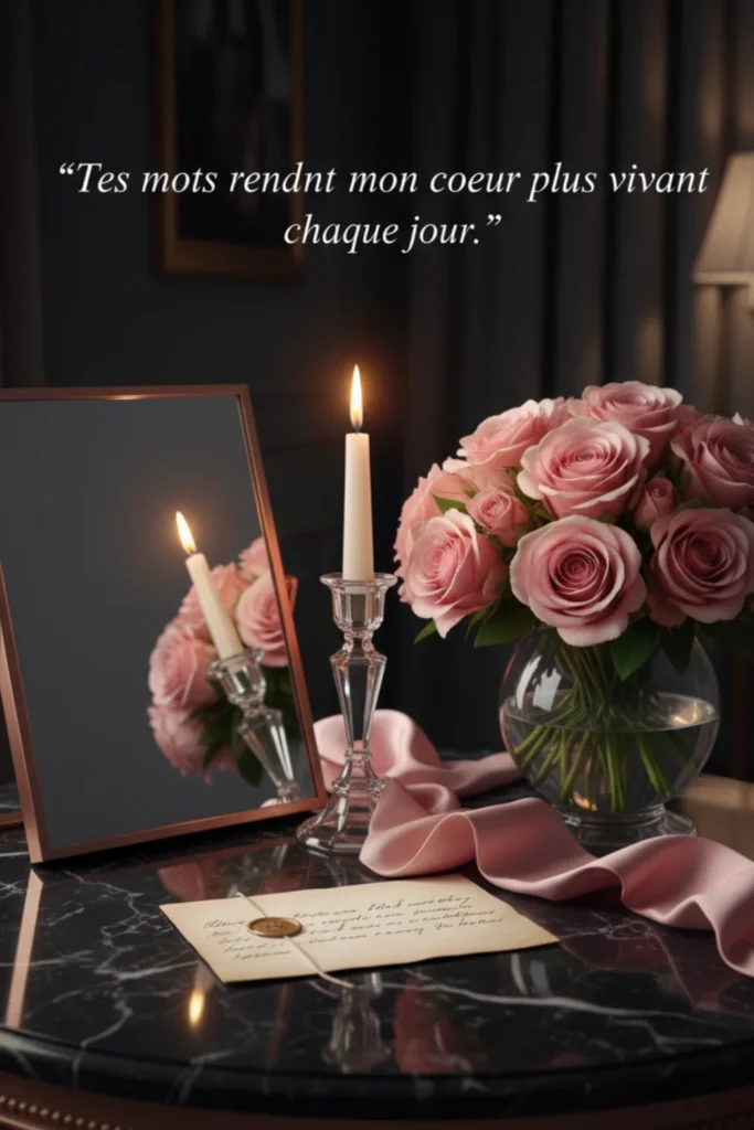 Tes mots rendent mon cœur plus vivant chaque jour