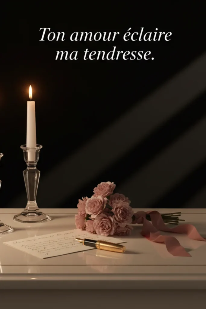 Ton amour éclaire ma tendresse