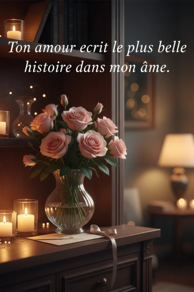 Ton amour écrit la plus belle histoire dans mon âme