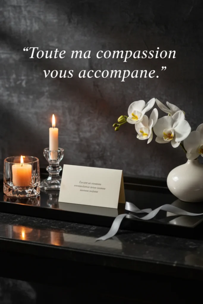 Toute ma compassion vous accompagne