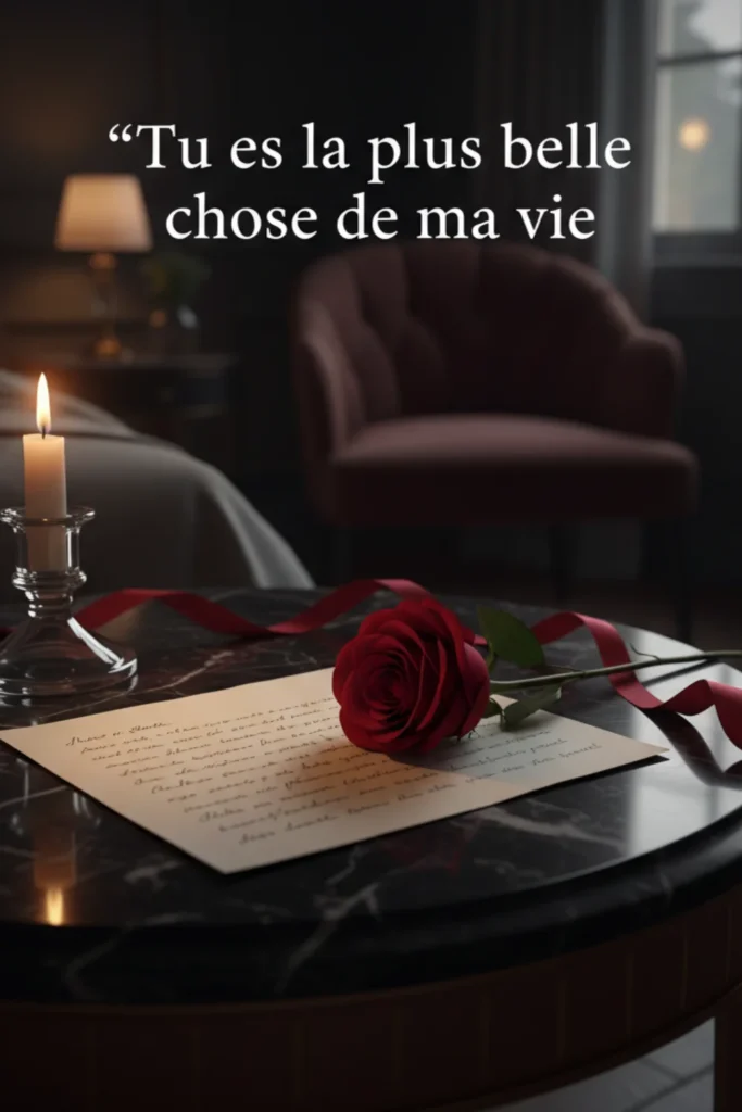 Tu es la plus belle chose de ma vie