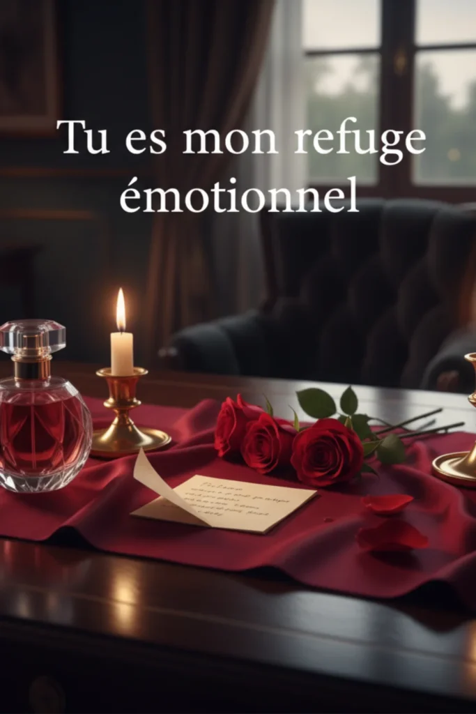 Tu es mon refuge émotionnel.