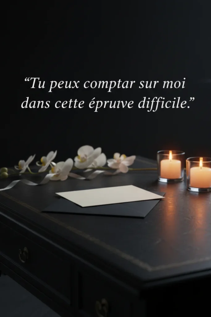 Tu peux compter sur moi dans cette épreuve difficile.