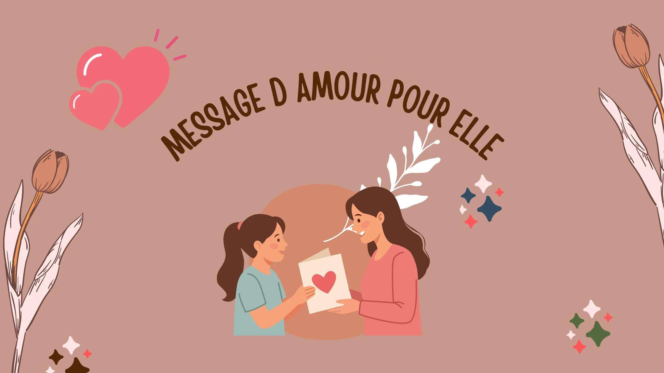 Message d amour pour elle
