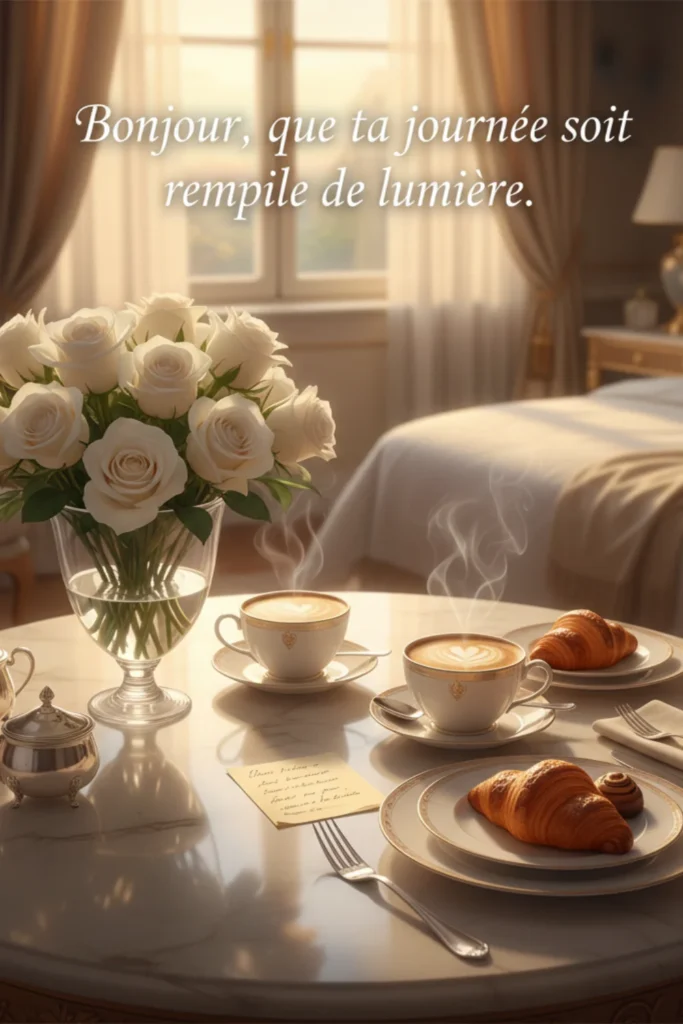 Bonjour, que ta journée soit remplie de lumière.