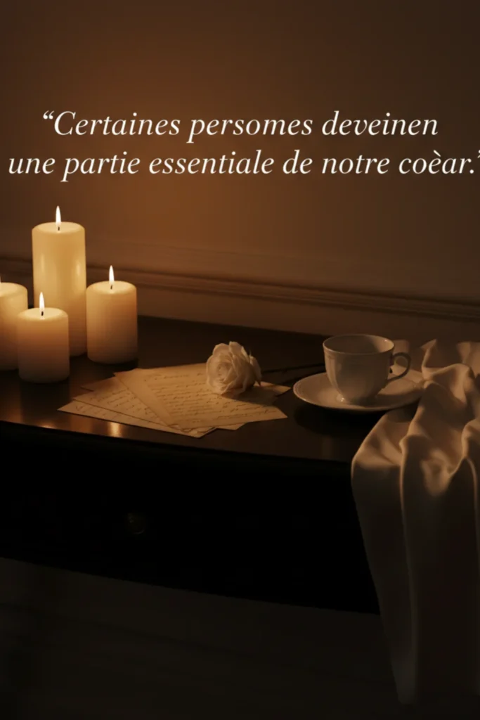 Certaines personnes deviennent une partie essentielle de notre cœur