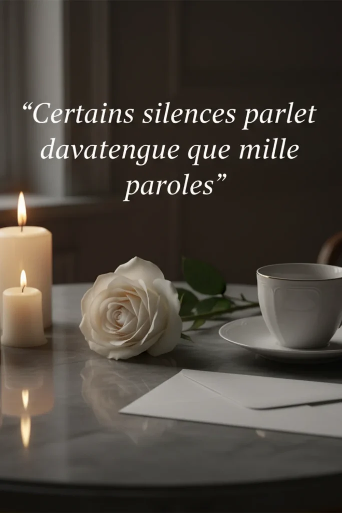 Certains silences parlent davantage que mille paroles