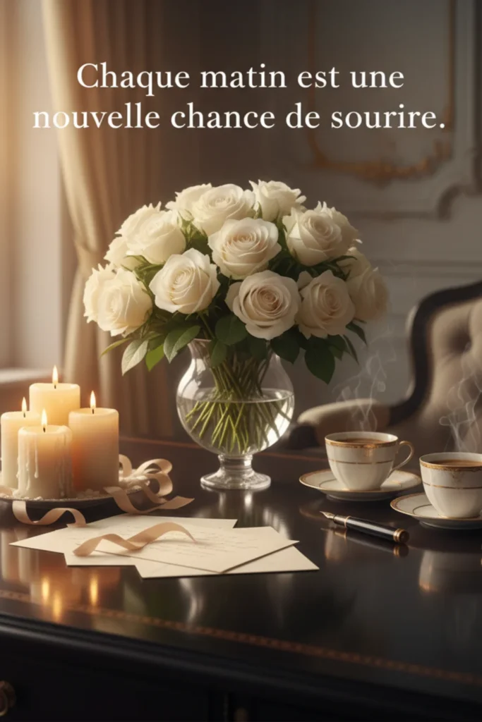 Chaque matin est une nouvelle chance de sourire