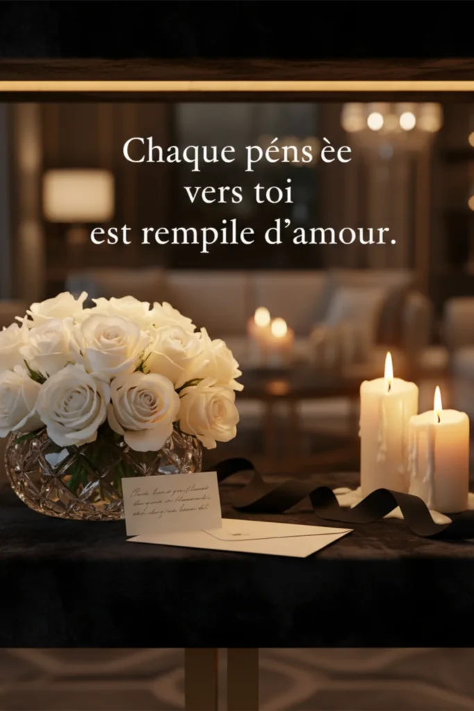 Chaque pensée vers toi est remplie d’amour.