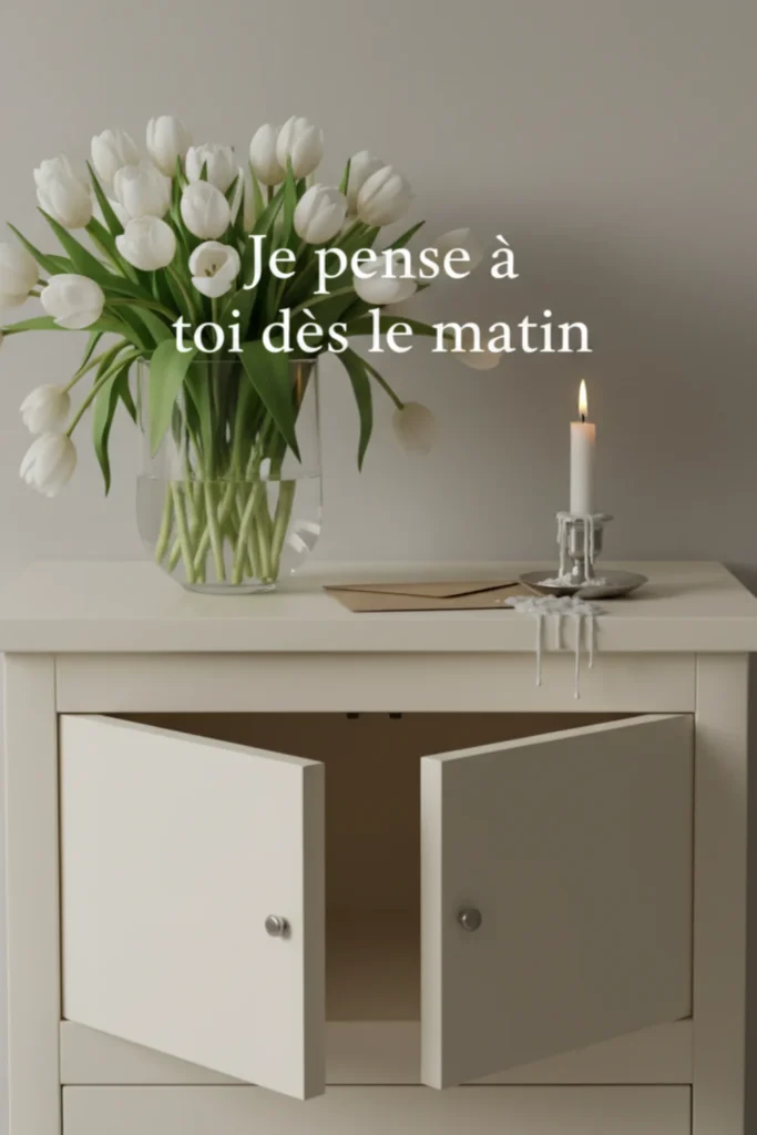 Je pense à toi dès le matin