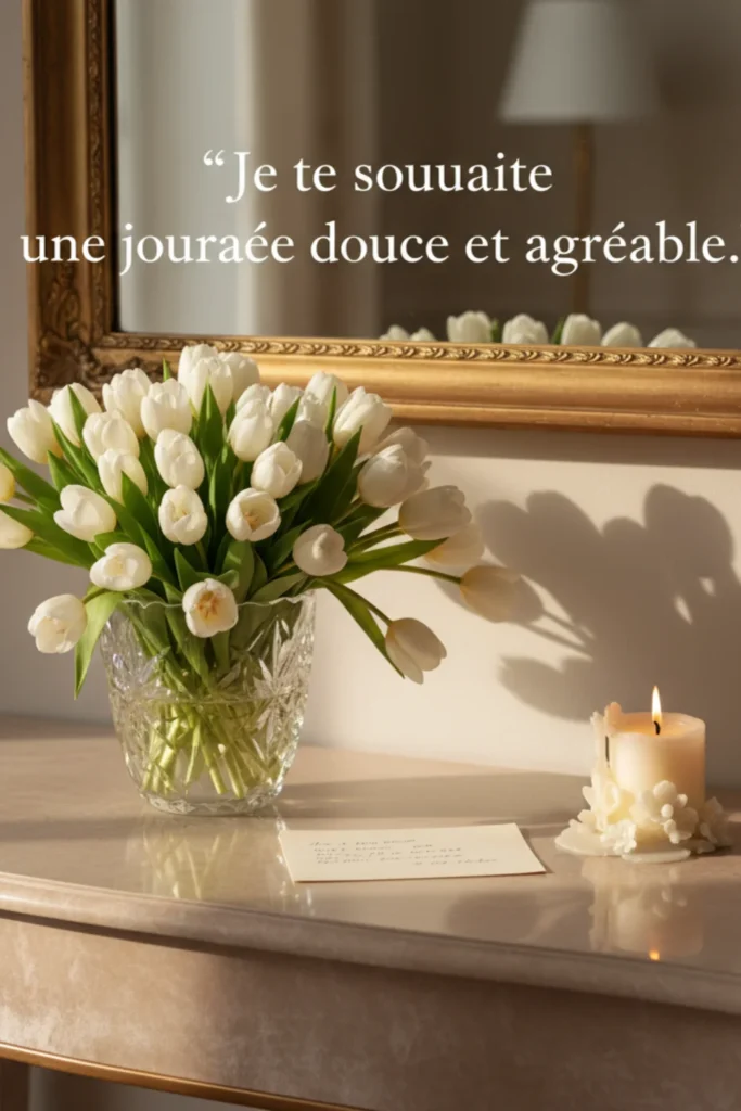 Je te souhaite une journée douce et agréable.