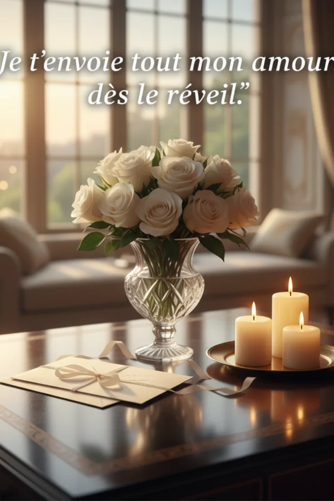 Je t’envoie tout mon amour dès le réveil