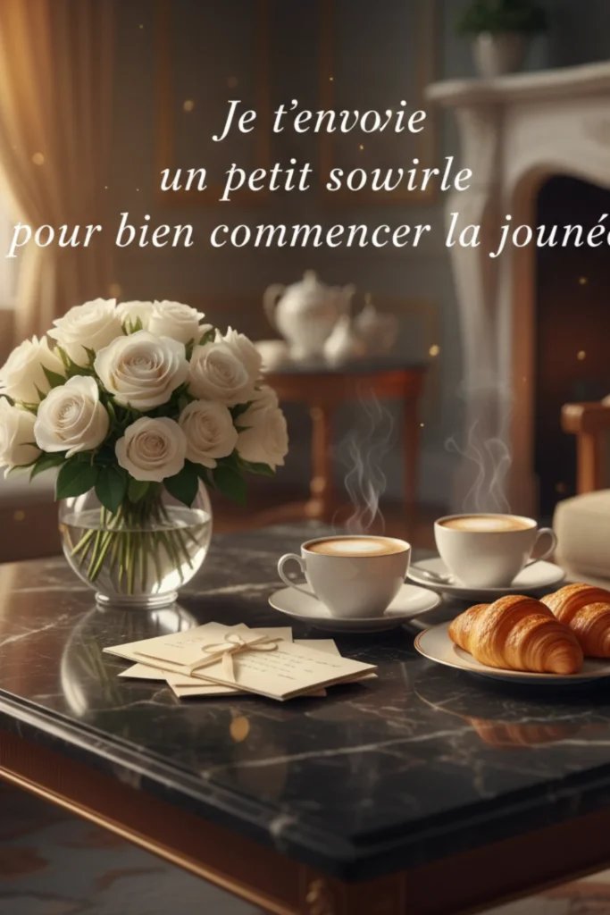 Je t’envoie un petit sourire pour bien commencer la journée
