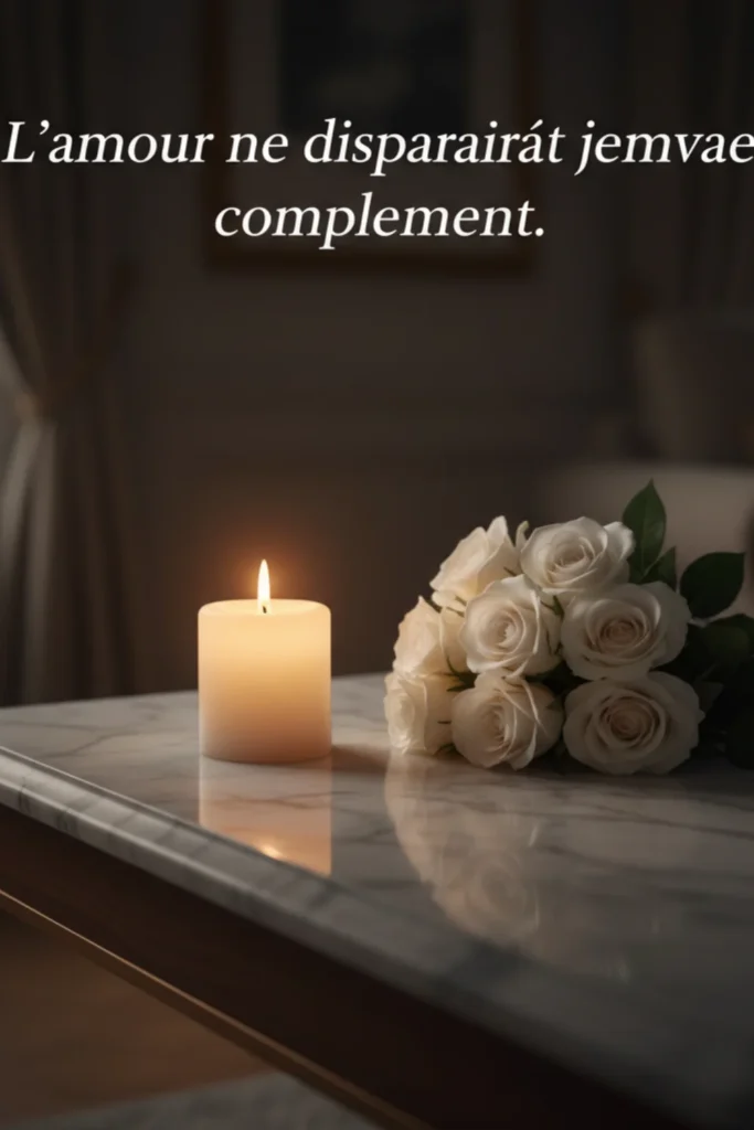 L’amour ne disparaît jamais complètement.