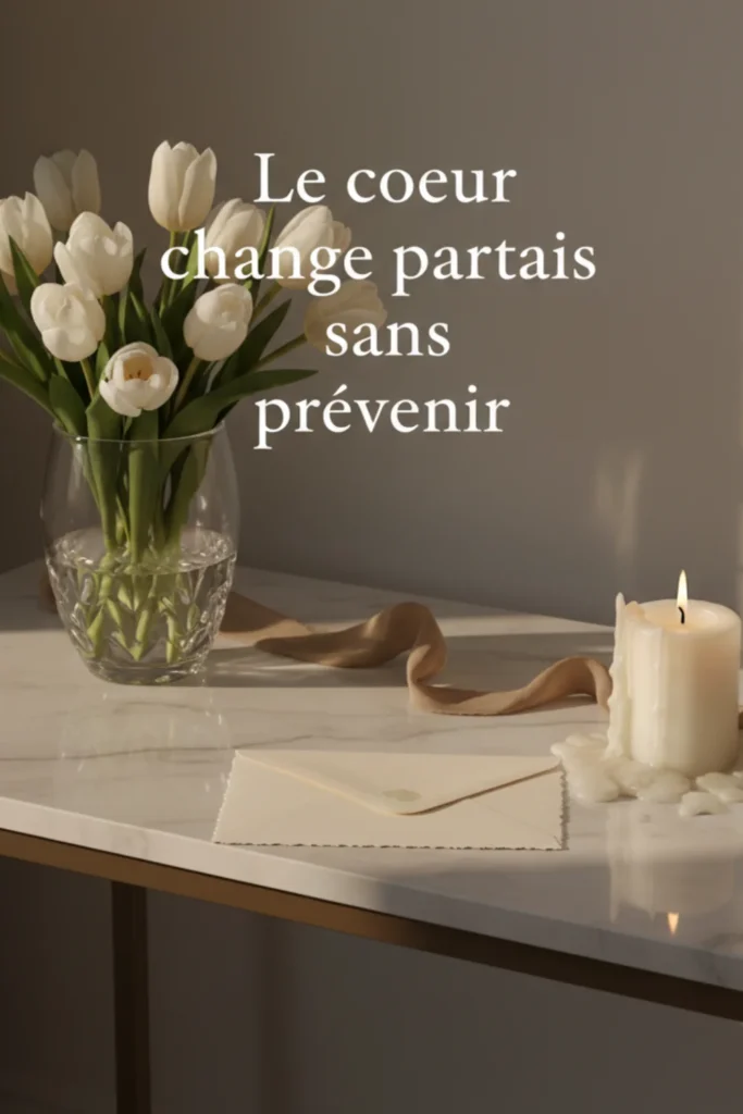 Le cœur change parfois sans prévenir
