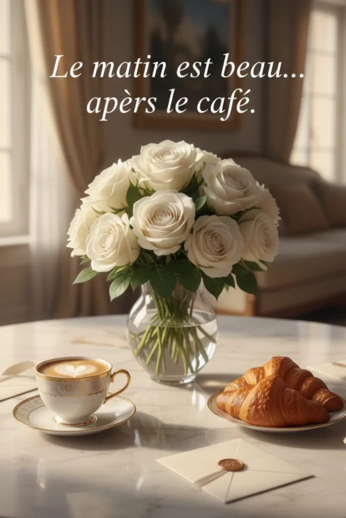 Le matin est beau… après le café.