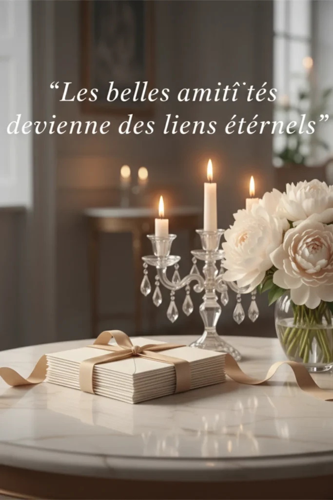 Les belles amitiés deviennent des liens éternels.