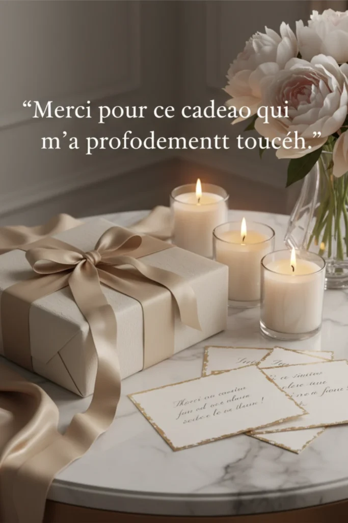 Merci pour ce cadeau qui m’a profondément touché.