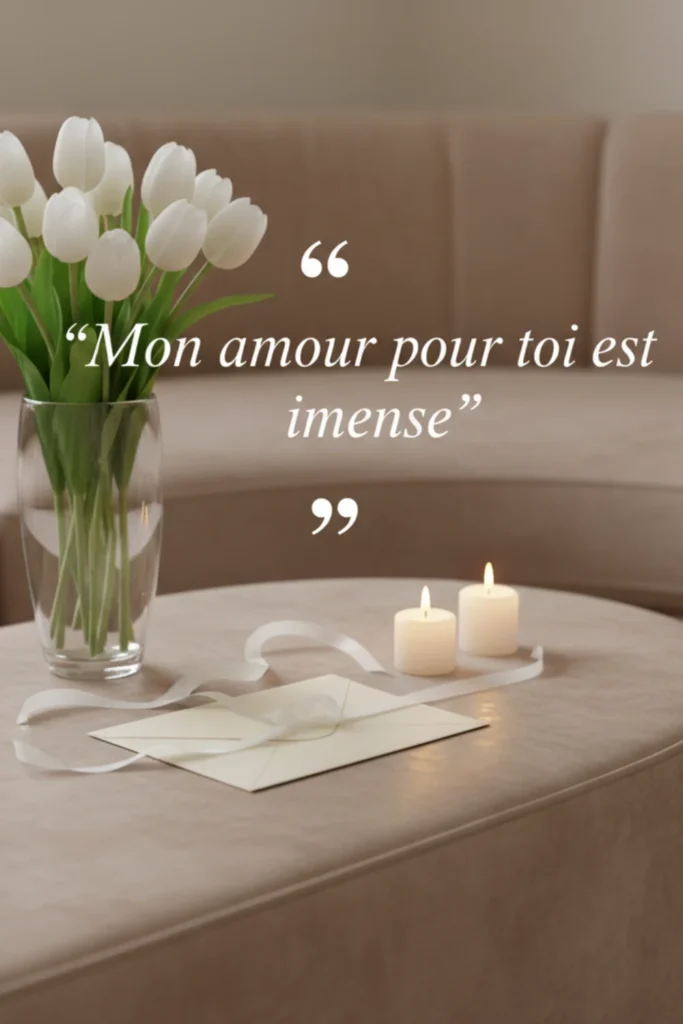 Mon amour pour toi est immense