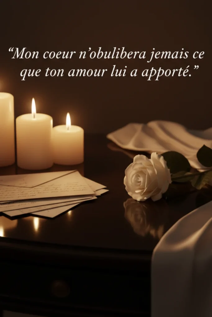 Mon cœur n’oubliera jamais ce que ton amour lui a apporté