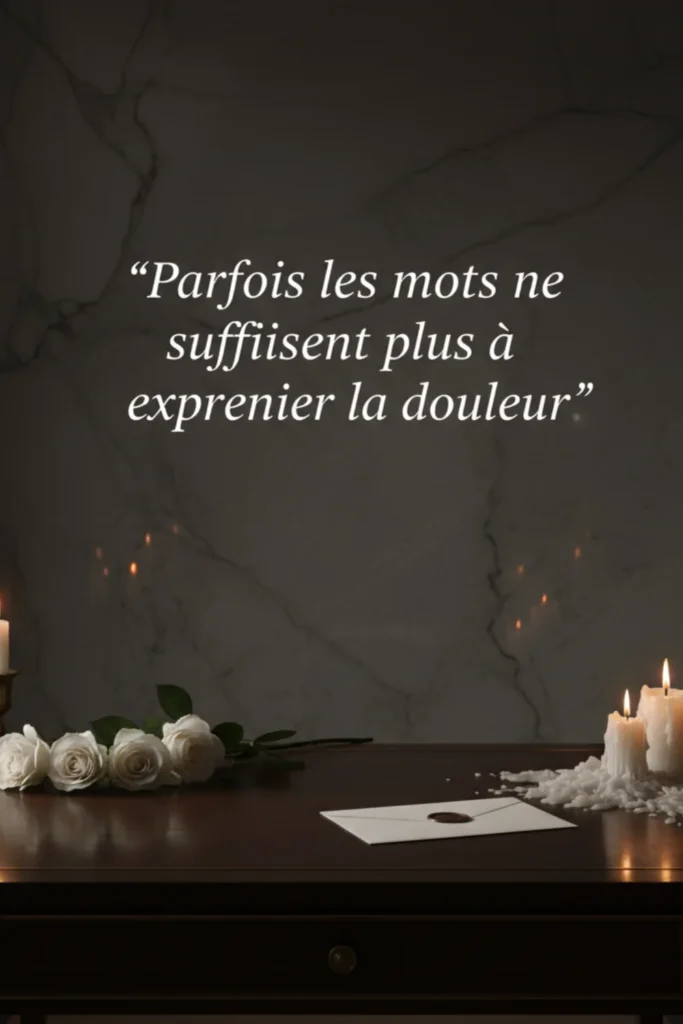 Parfois les mots ne suffisent plus à exprimer la douleur.