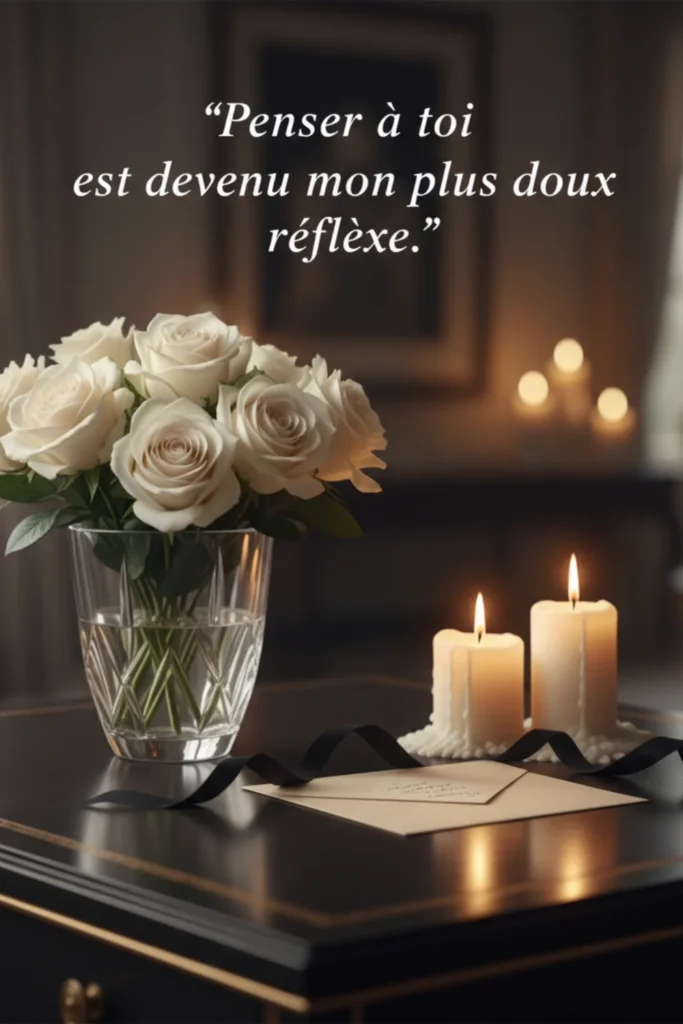 Penser à toi est devenu mon plus doux réflexe.