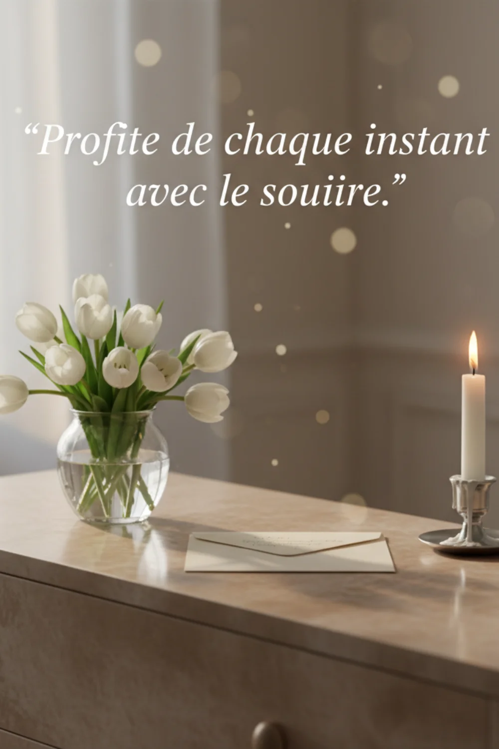 Profite de chaque instant avec le sourire.