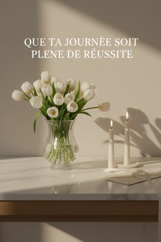 Que ta journée soit pleine de réussite.