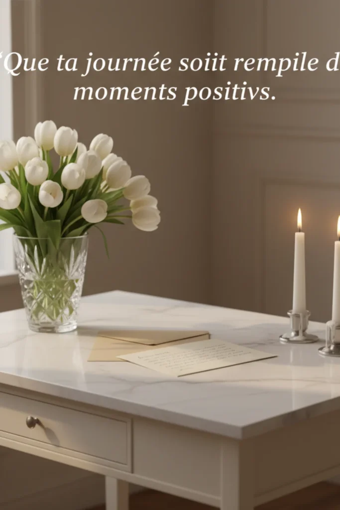 Que ta journée soit remplie de moments positifs.
