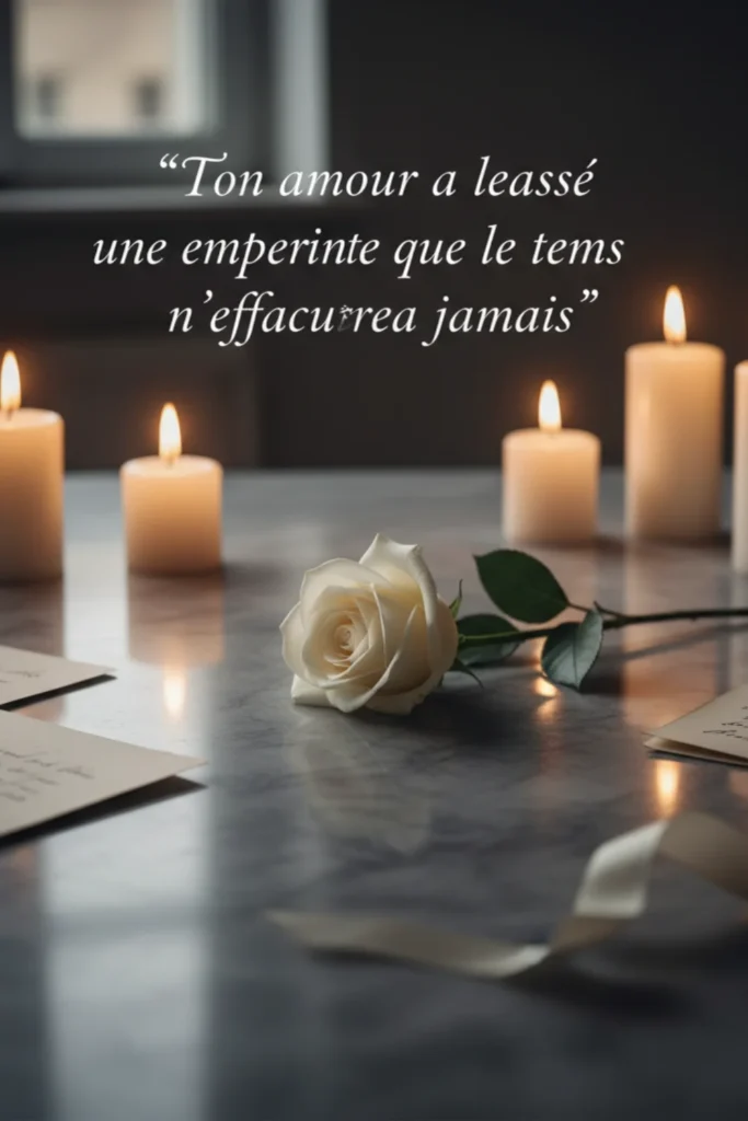 Ton amour a laissé une empreinte que le temps n’effacera jamais.
