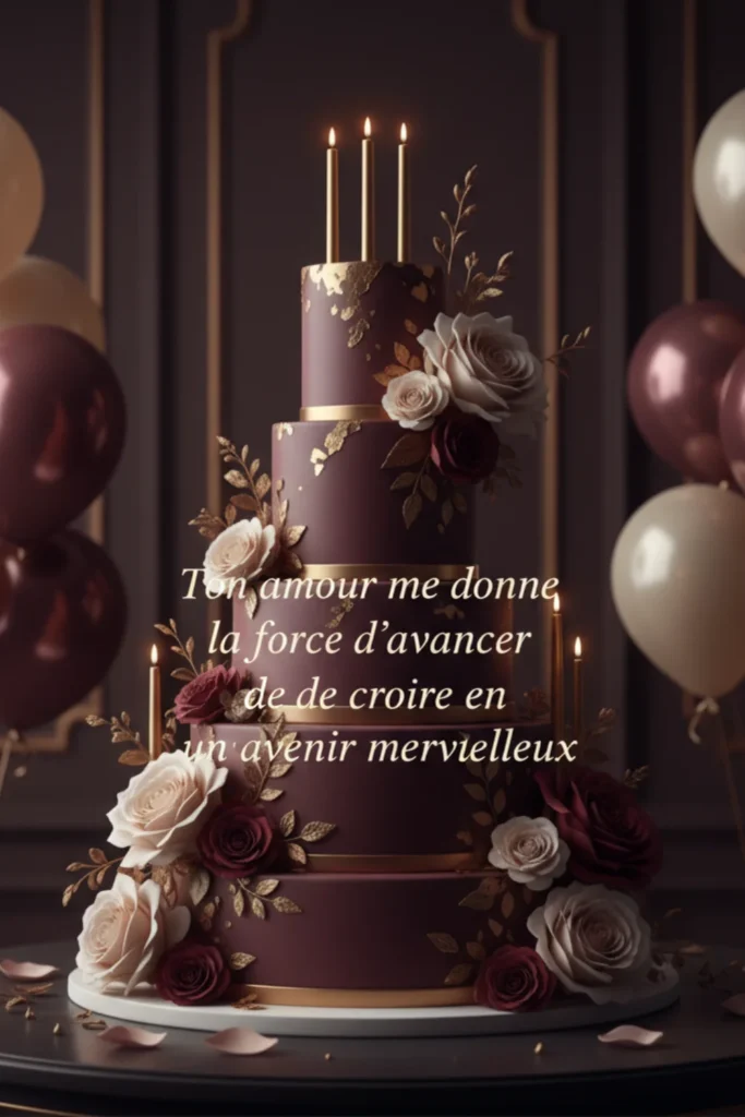 Ton amour me donne la force d’avancer et de croire en un avenir merveilleux