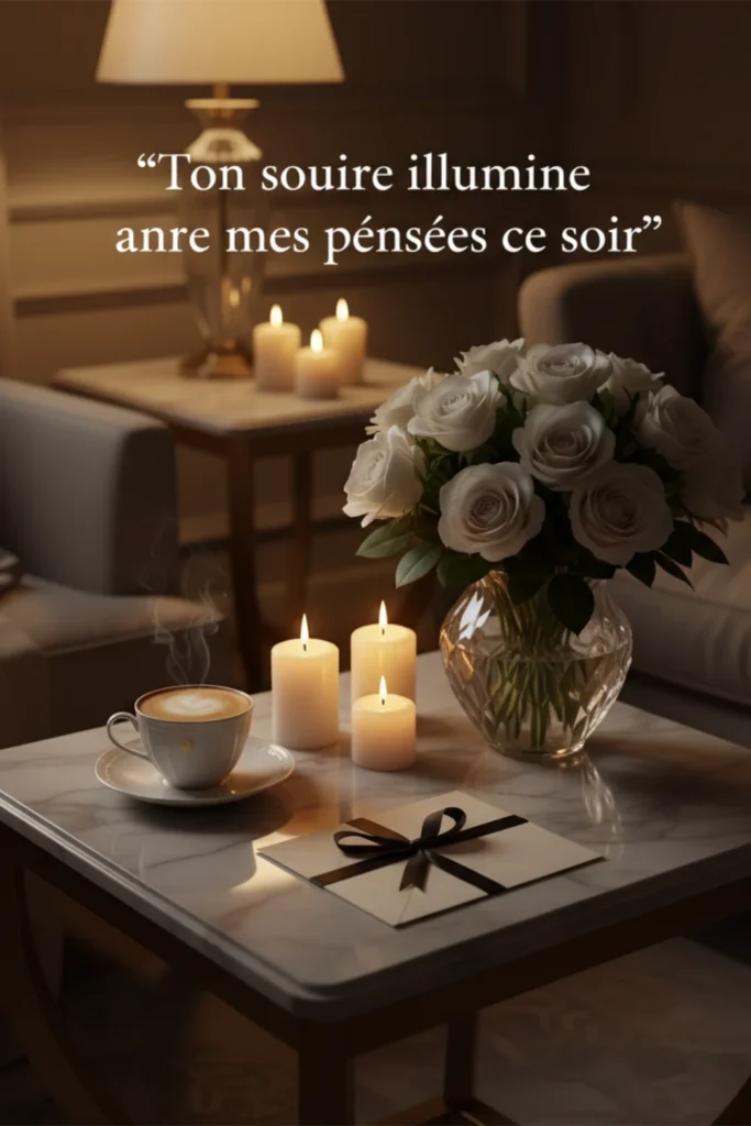 Ton sourire illumine encore mes pensées ce soir.